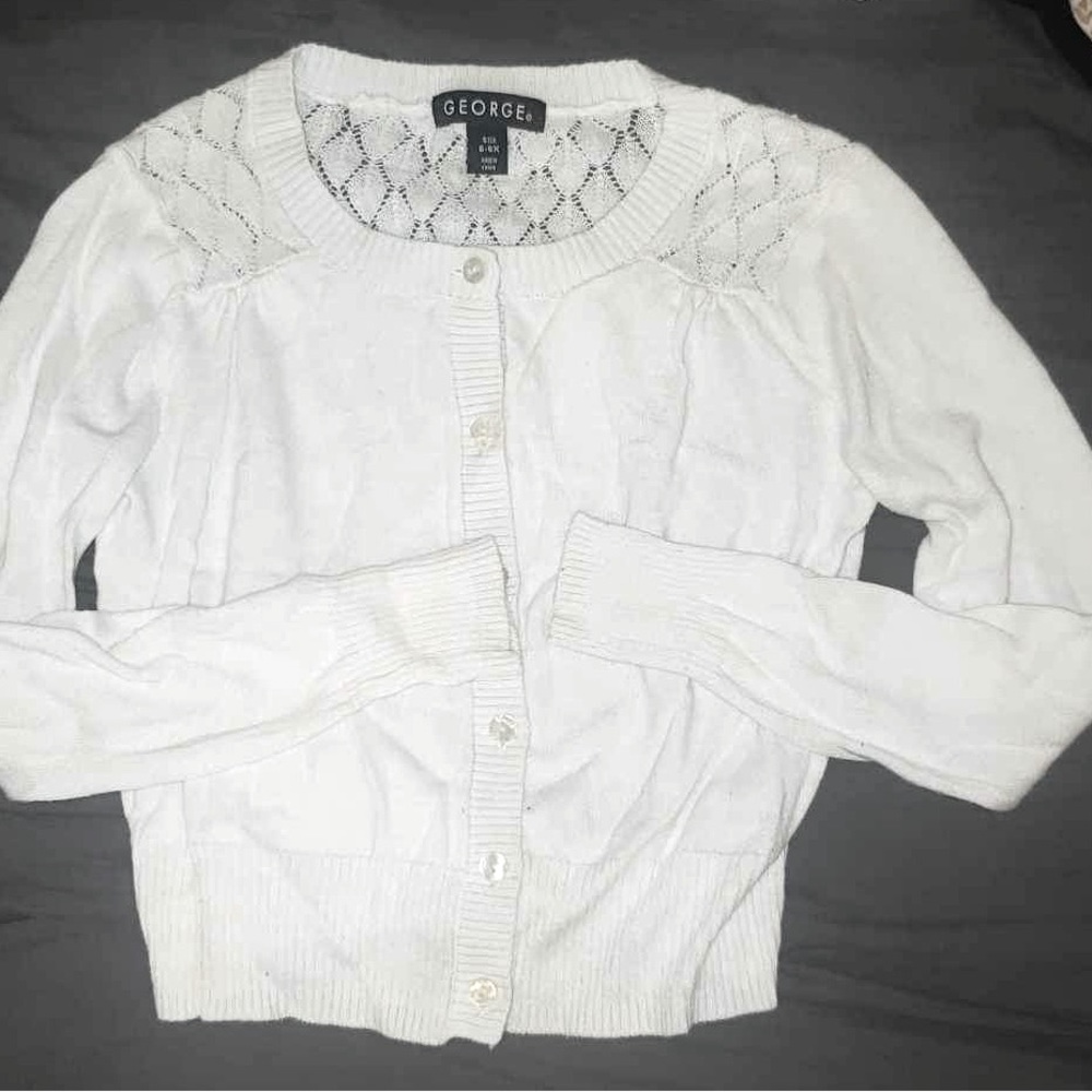 Girls button up sweater